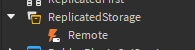 An image of just a single Remote Event under Replicated Storage
