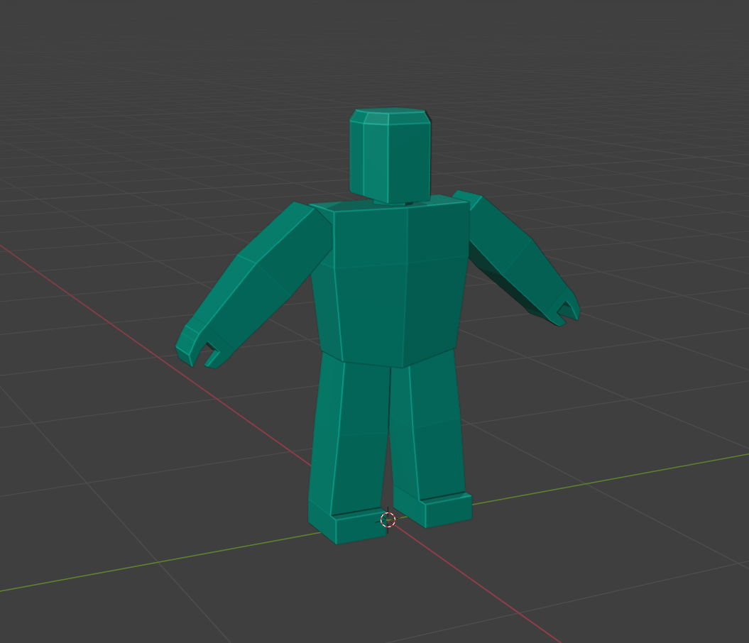 A model of the character for the unity project